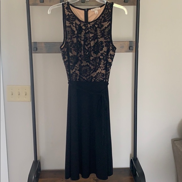 Black Dress with Lace - Picture 3 of 7